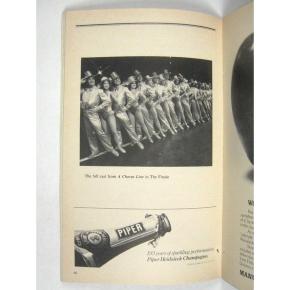 A Chorus Line Playbill 1978 Shubert Theatre Shakespeare Festival Ticket  Bennet - Picture 7 of 11
